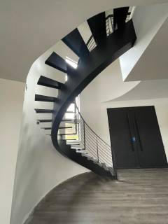 Curved custom staircase