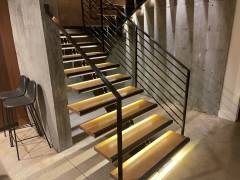 Custom backlit LED staircase